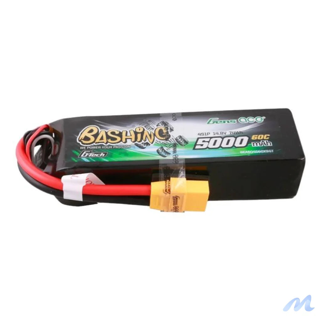 Gens ace G-Tech 5000mAh 14.8V 4S1P 60C Lipo Battery Pack with XT90 Plug-Bashing Series