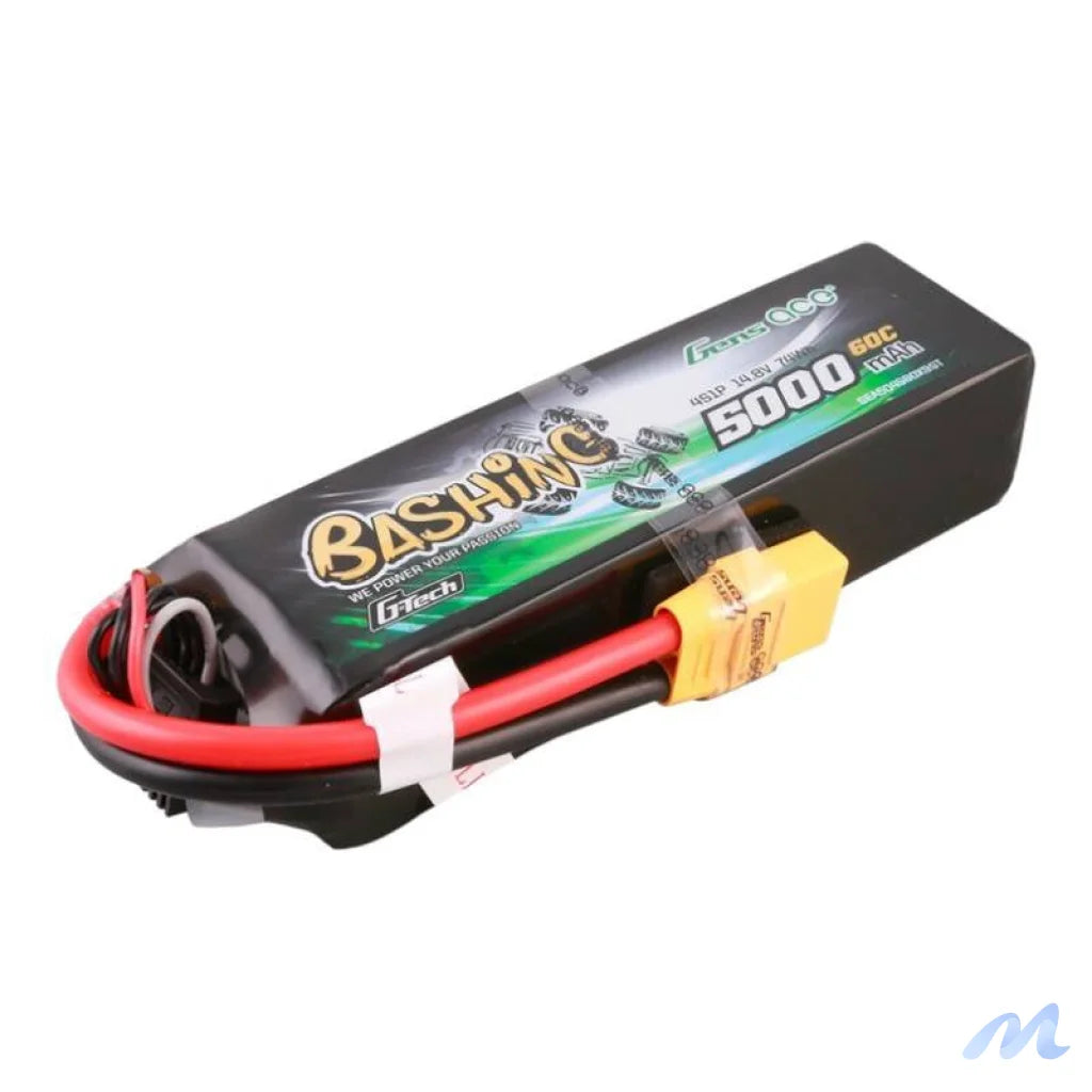 Gens ace G-Tech 5000mAh 14.8V 4S1P 60C Lipo Battery Pack with XT90 Plug-Bashing Series