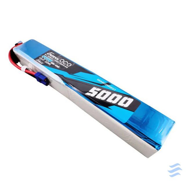 Gens ace G Tech 5000mAh 60/120C 44.4V 12S1P Lipo Battery Pack with EC5 Plug Lithium and NiMH