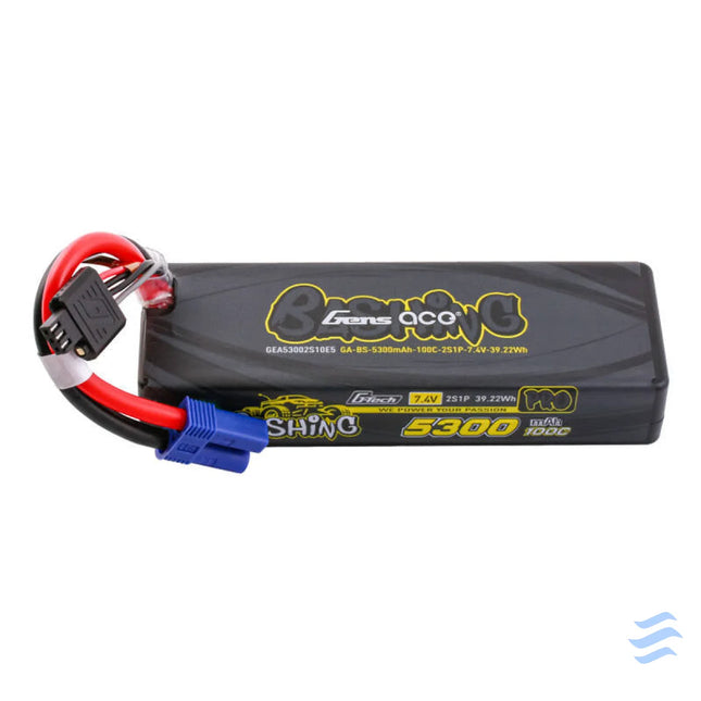 Gens ace G Tech 5300mAh 7.4V 100C 2S1P Lipo z EC5 Lithium and NiMH
