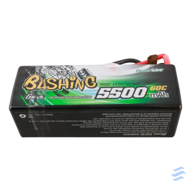 Gens ace G Tech 5500mAh 4S1P 14.8V 60C HardCase RC car Lipo Battery Lithium and NiMH