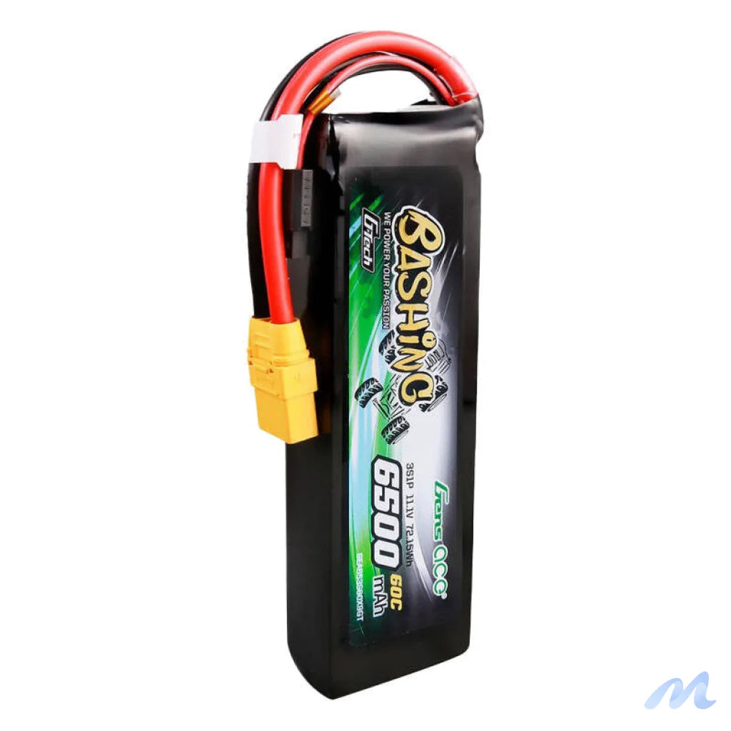 Gens ace G-Tech 6500mAh 11.1V 60C 3S1P Lipo Battery Pack with XT90-Bashing Series