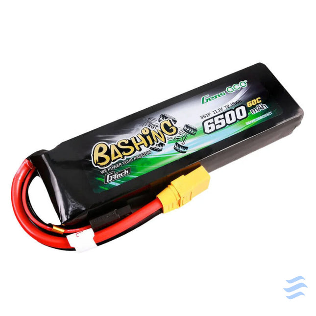 Gens ace G Tech 6500mAh 11.1V 60C 3S1P Lipo Battery Pack with XT90 Bashing Series Lithium and NiMH