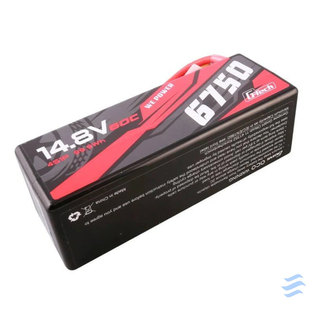 Gens ace G Tech 6750mAh 14.8V 60C 4S1P 14# XT90 Battery Lithium and NiMH