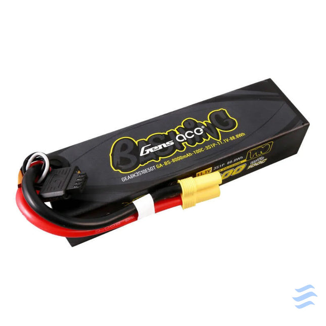 Gens ace G Tech 8000mAh 11.1V 100C 3S1P Lipo Battery Pack with EC5 Bashing Series Lithium and NiMH
