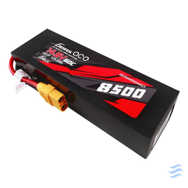 Gens ace G Tech 8500mAh 14.8V 60C 4S1P Lipo Battery Pack PC Material Case with XT90 plug Lithium and NiMH