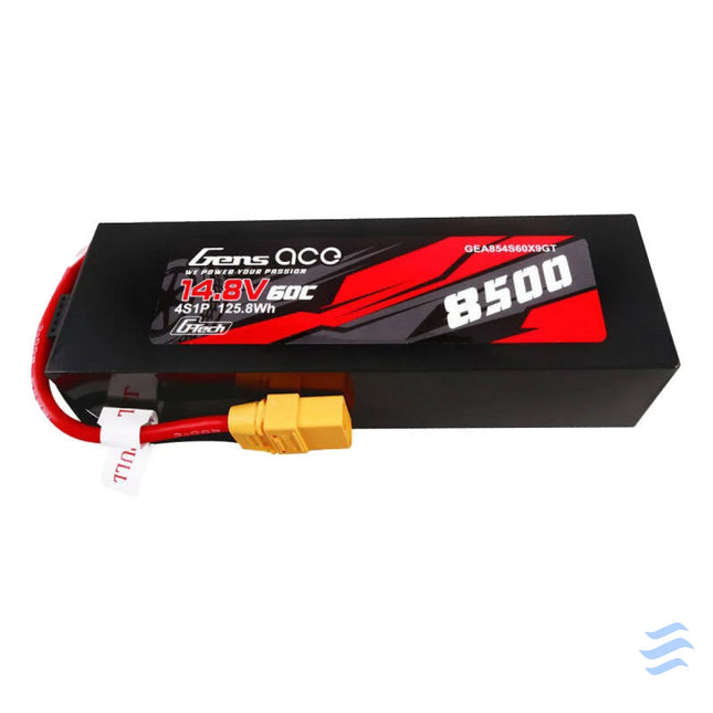 Gens ace G Tech 8500mAh 14.8V 60C 4S1P Lipo Battery Pack PC Material Case with XT90 plug Lithium and NiMH