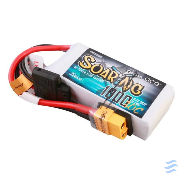 Gens ace G Tech Soaring 1000mAh 11.1V 30C 3S1P Lipo Battery Lithium and NiMH