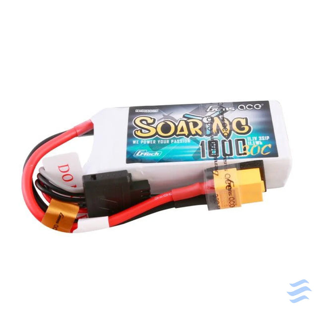 Gens ace G Tech Soaring 1000mAh 11.1V 30C 3S1P Lipo Battery Lithium and NiMH
