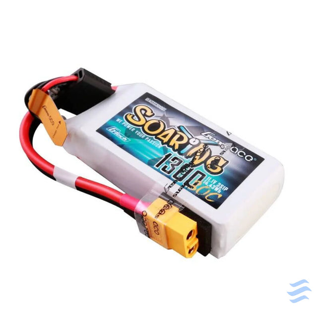 Gens ace G Tech Soaring 1300mAh 11.1V 30C 3S1P Lipo Battery Lithium and NiMH