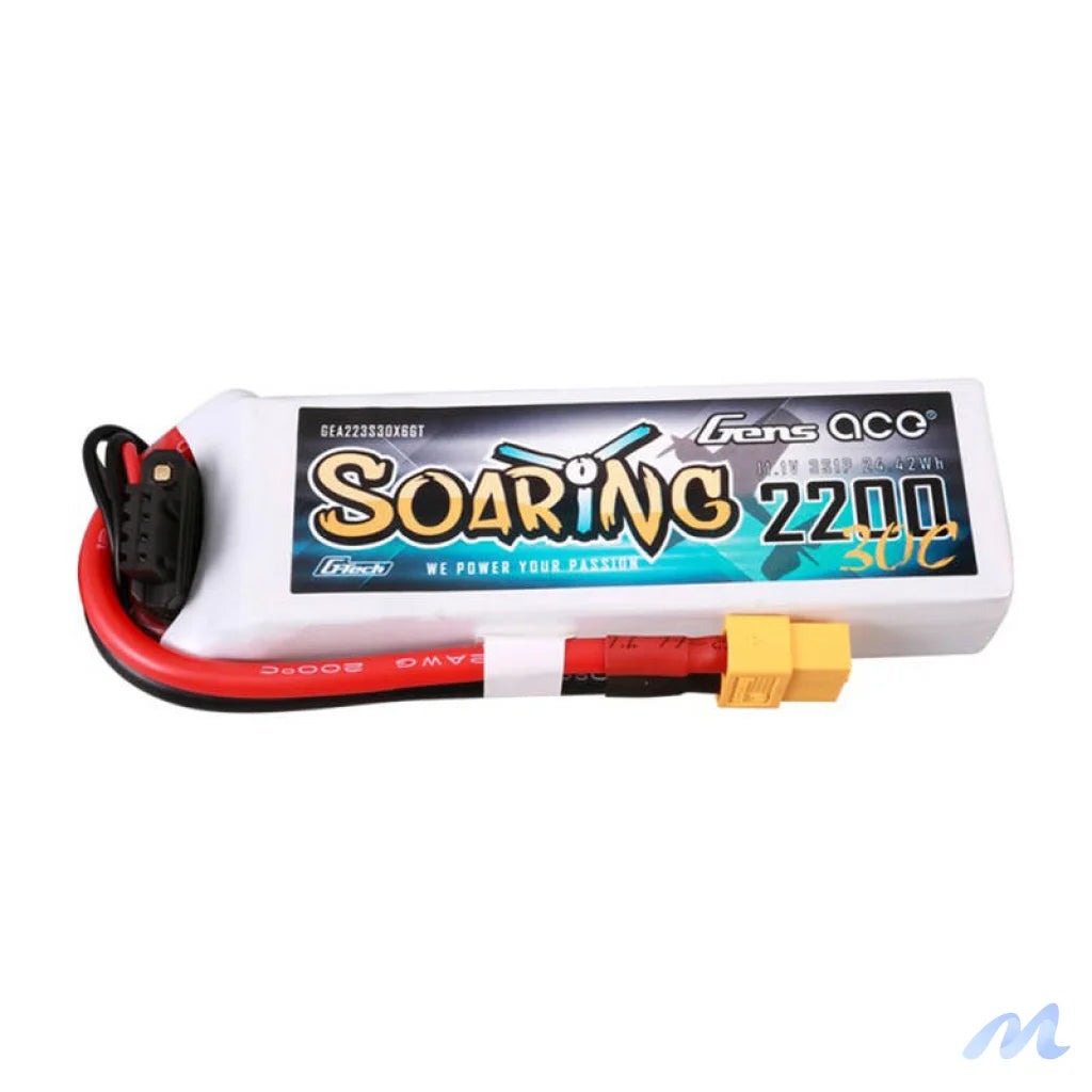 Gens ace G-Tech Soaring 2200mAh 11.1V 30C 3S1P Lipo Batte