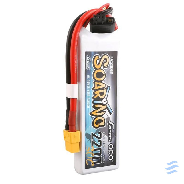 Gens Ace G Tech Soaring 2200mAh 7.4V 30C 2S1P XT60 Battery Lithium and NiMH