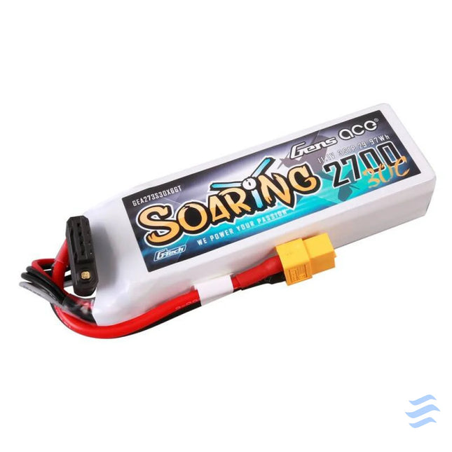 Gens ace G Tech Soaring 2700mAh 11.1V 30C 3S1P LiPo Battery Lithium and NiMH