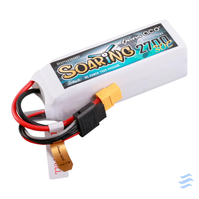 Gens ace G Tech Soaring 2700mAh 14.8V 30C 4S1P LiPo XT60 Lithium and NiMH