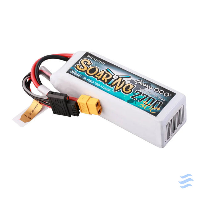 Gens ace G Tech Soaring 2700mAh 14.8V 30C 4S1P LiPo XT60 Lithium and NiMH
