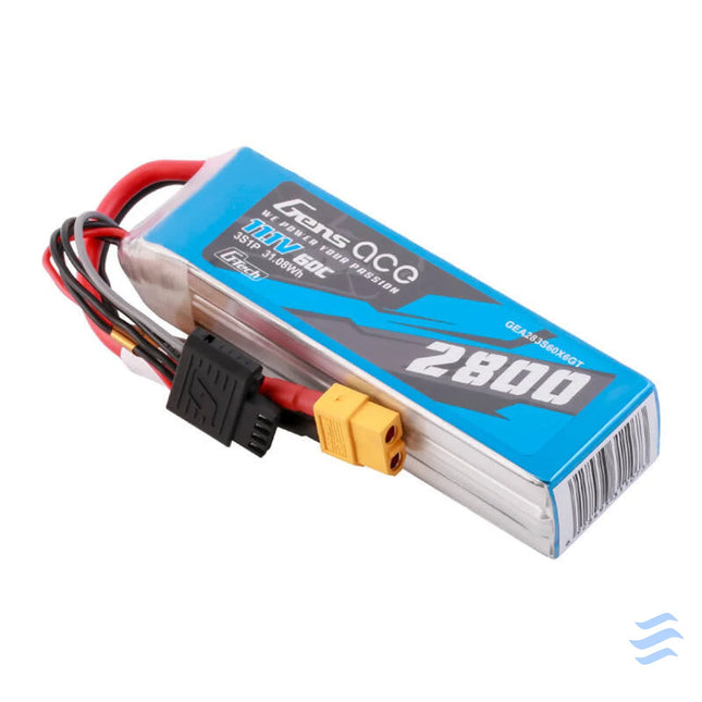 Gens ace G Tech Soaring 2800mAh 11.1V 60C 3S1P LiPo XT60 Lithium and NiMH