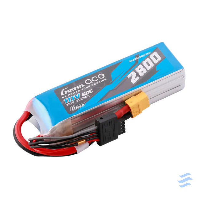 Gens ace G Tech Soaring 2800mAh 11.1V 60C 3S1P LiPo XT60 Lithium and NiMH