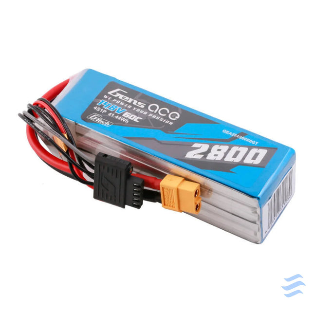 Gens ace G Tech Soaring 2800mAh 14.8V 60C 4S1P LiPo XT60 Lithium and NiMH