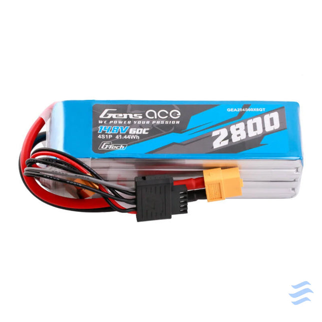 Gens ace G Tech Soaring 2800mAh 14.8V 60C 4S1P LiPo XT60 Lithium and NiMH