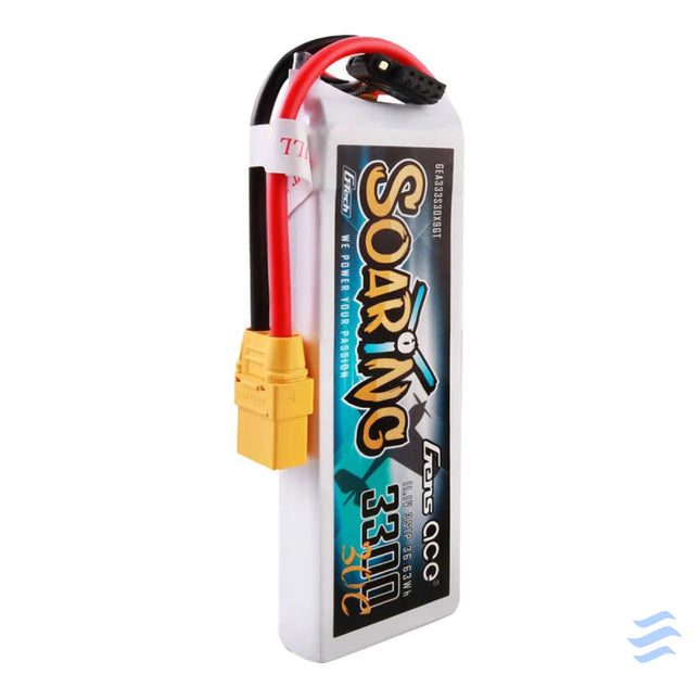 Gens ace G Tech Soaring 3300mAh 11.1V 30C 3S1P Lipo Battery Pack with XT90 plug Lithium and NiMH