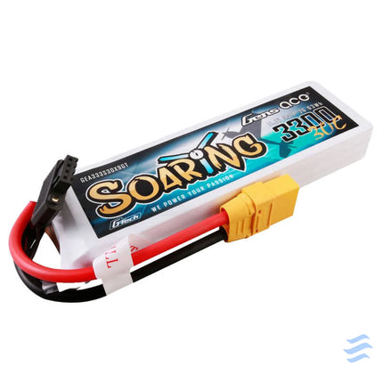 Gens ace G Tech Soaring 3300mAh 11.1V 30C 3S1P Lipo Battery Pack with XT90 plug Lithium and NiMH