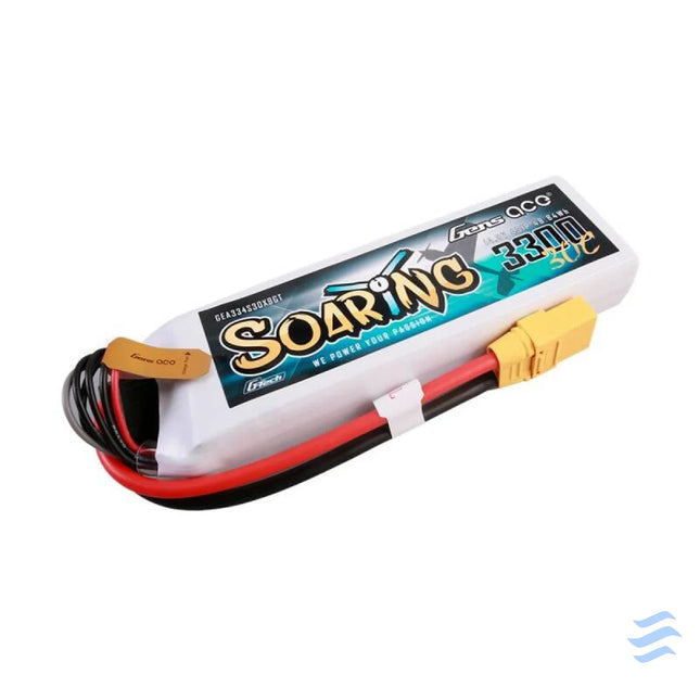 Gens ace G Tech Soaring 3300mAh 14.8V 30C 4S1P Lipo Battery Lithium and NiMH