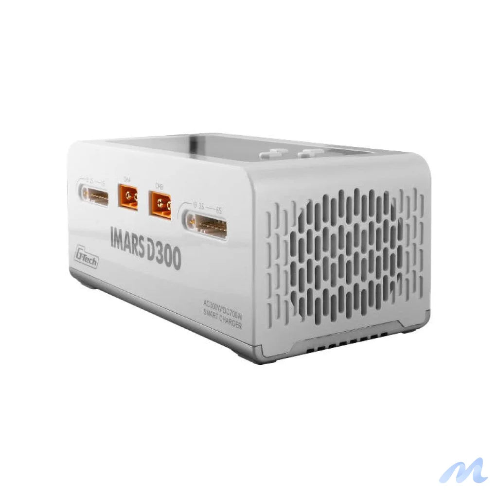 Gens Ace IMARS D300 G-Tech Channel AC/DC 300W/700W RC Battery Charger-EU White
