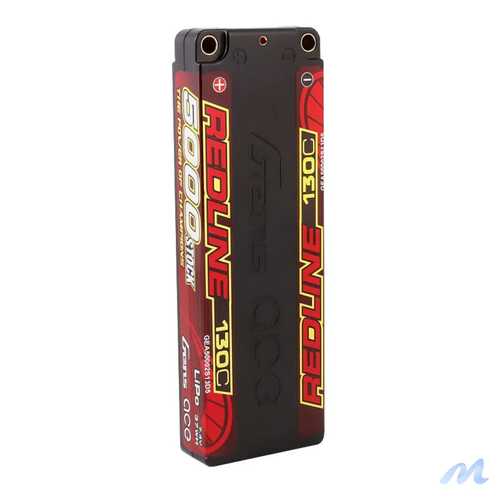 Gens ace Redline Series 5000mAh 7.4V 130C 2S1P HardCase 56# HV Lipo Battery