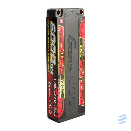 Gens ace Redline Series 6000mAh 7.6V 130C 2S2P HardCase 57# HV Lipo Battery Lithium and NiMH