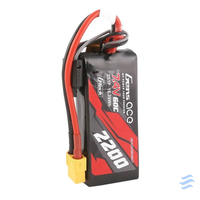 GensAce G Tech LiPo 2200mAh 7.4V 60C 2S1P XT60 Battery Lithium and NiMH