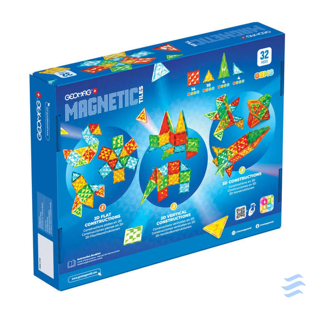 Geomag Gems Rocket 32 magnetic tiles Blocks and construction sets