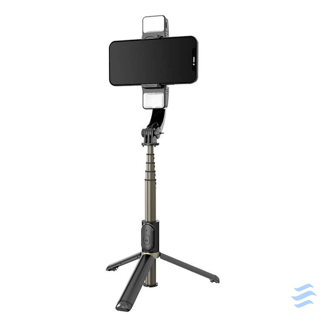Gimbal/stand with light APEXEL Q08d (black) Tripods and ring lights