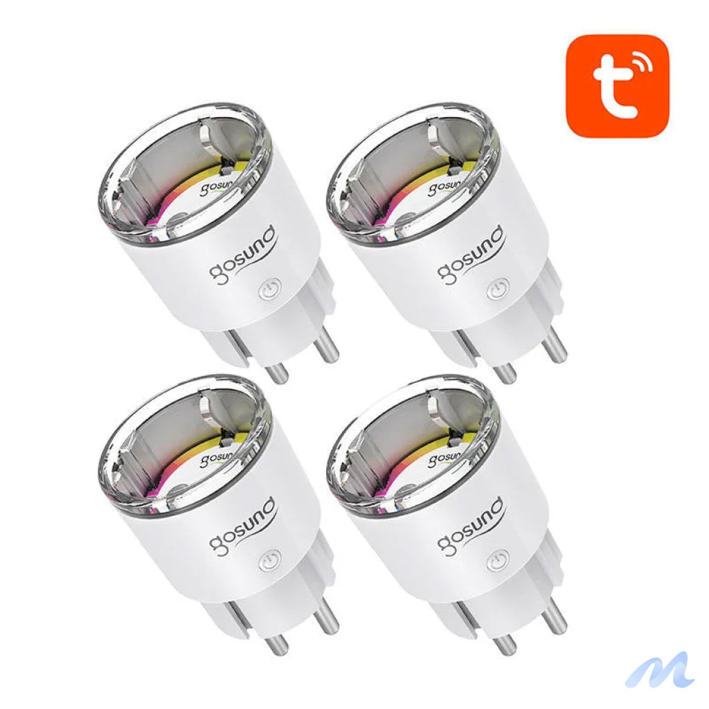Gosund EP2 WiFi smart socket, 4 pieces (four-pack) 10A Tuya