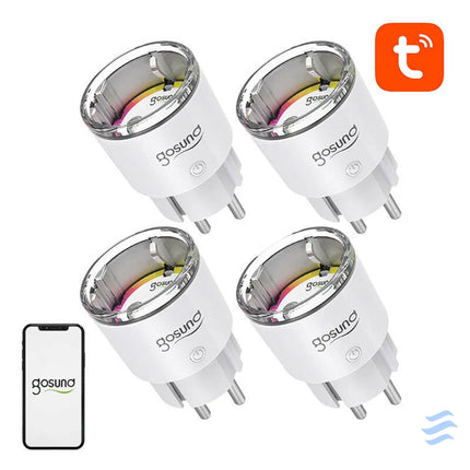 Gosund EP2 WiFi smart socket 4 pieces (four pack) 10A Tuya Power plugs