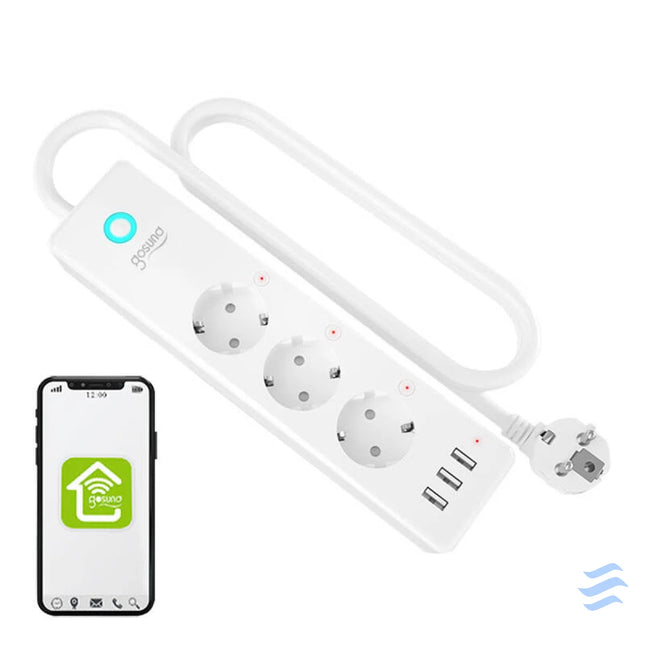 Gosund P1 PLUS smart WiFi power strip (3x AC schuko 3x USB A) Tuya Power strips