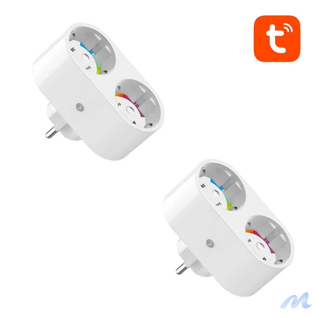 Gosund SP211 dual WiFi smart socket, 2 pieces 3500W (two-pack) Tuya