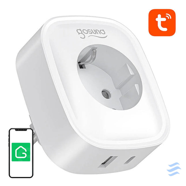 Gosund SP6 16A USB C 20W Tuya smart WiFi/Bluetooth socket Power plugs