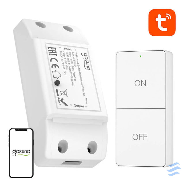 Gosund SW20 10A WiFi Smart Switch + Remote Control Tuya Smart controllers