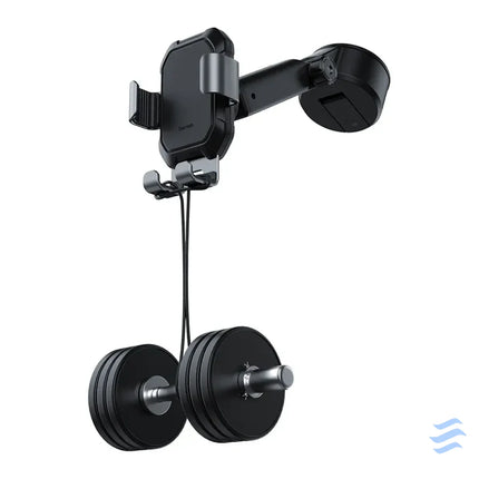 Gravity car mount for Baseus Tank phone with suction cup (black) Phone holders