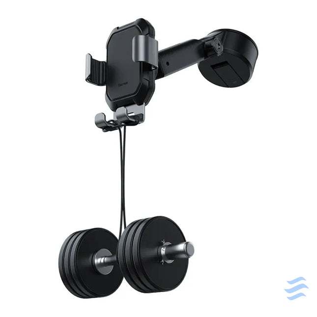 Gravity car mount for Baseus Tank phone with suction cup (black) Phone holders