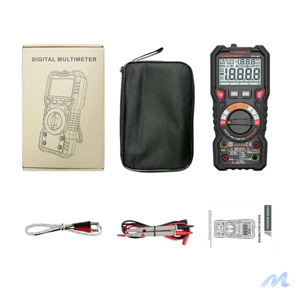 Habotest HT118E Universal Digital Multimeter True RMS NCV