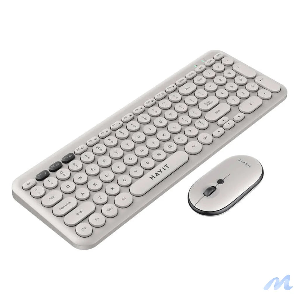Havit KB254GCM wireless 2-in-1 gaming set keyboard + mouse (grey) (QWERTY)
