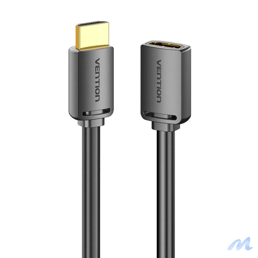 HDMI 2.0 Male to HDMI 2.0 Female Extension Cable Vention AHCBH 2m, 4K 60Hz, (Black)