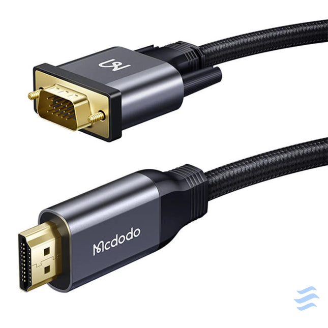 HDMI to VGA adapter Mcdodo CA 7770 2m (black) Adapters connectors and converters