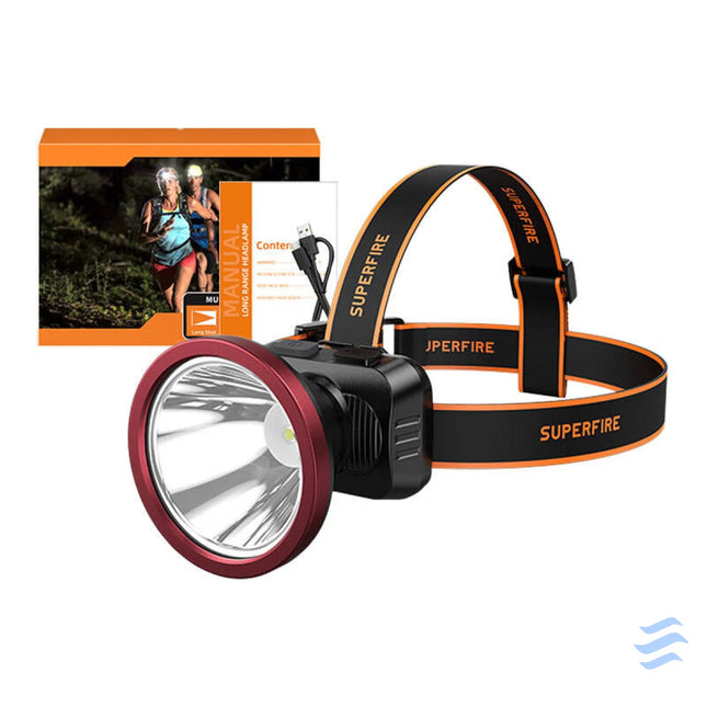 Headlamp Superfire HL52 – 200lm USB 350m 3 modes Head flashlights