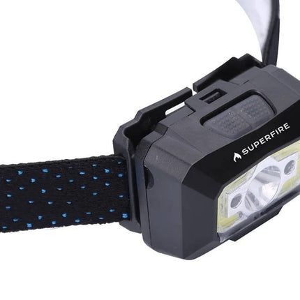 Headlamp Superfire X30 – 340lm USB 5 modes 130m Head flashlights