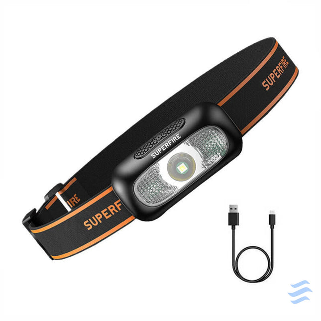 Headlight Superfire HL05 D 110lm USB Head flashlights