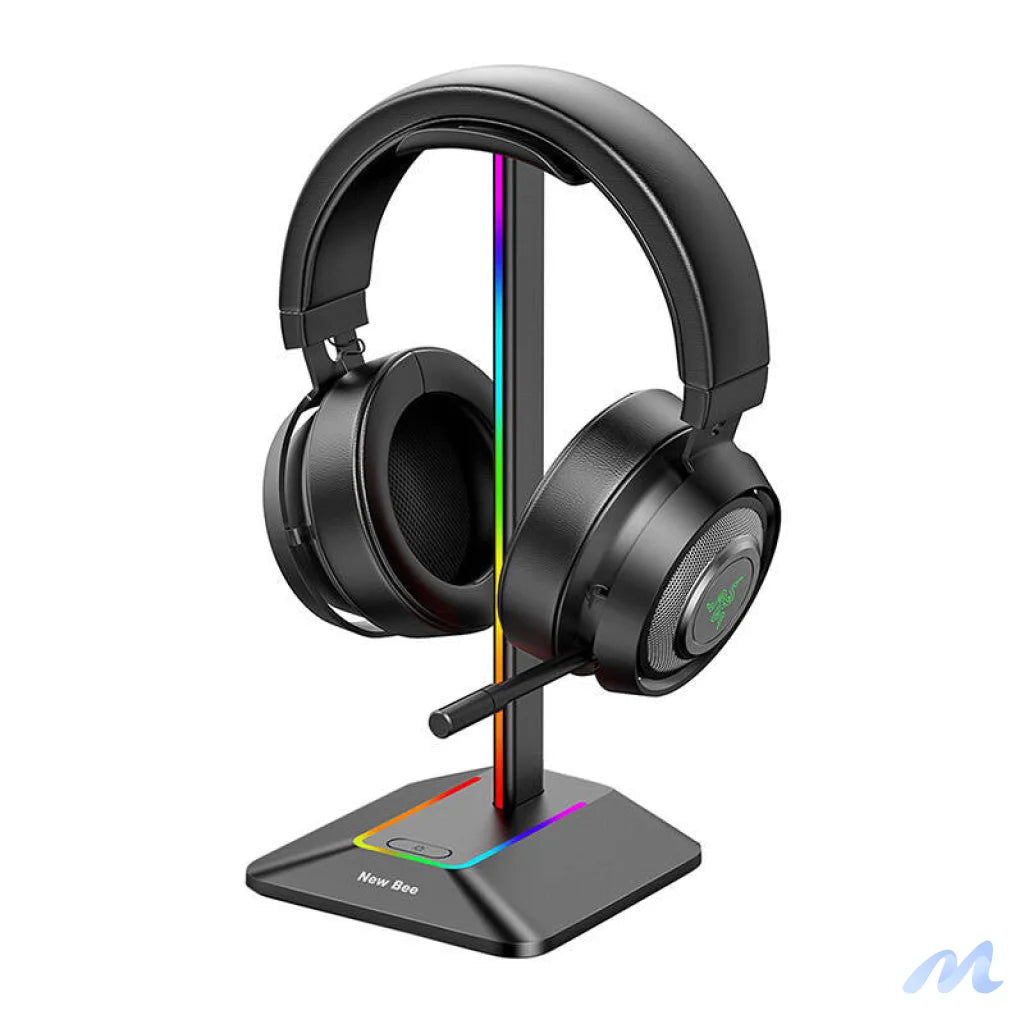 Headphone holder with USB New Bee NB-Z8 RGB