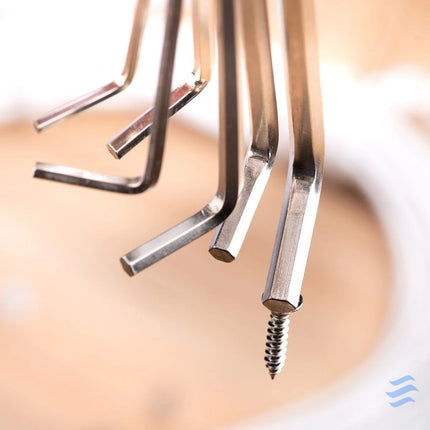 Hex Key Sets 1.5 6mm Deli Tools EDL3080 (silver) Screwdrivers