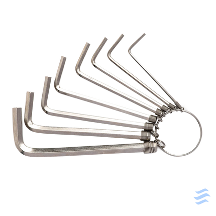Hex Key Sets 1.5 6mm Deli Tools EDL3080 (silver) Screwdrivers